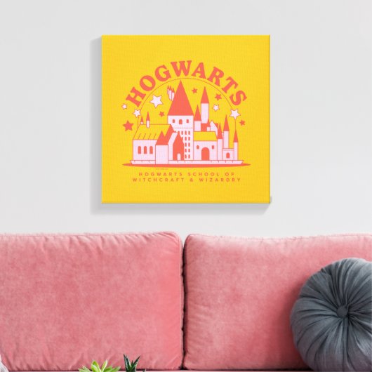 HARRY POTTER™ | Mooie HOGWARTS™ School Canvas Afdruk (Insitu (Woonkamer))