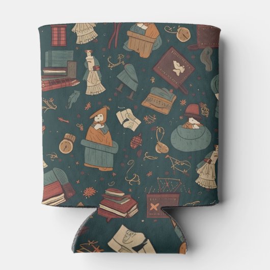 Harry potter naadloos patroon blikjeskoeler (Achterkant)