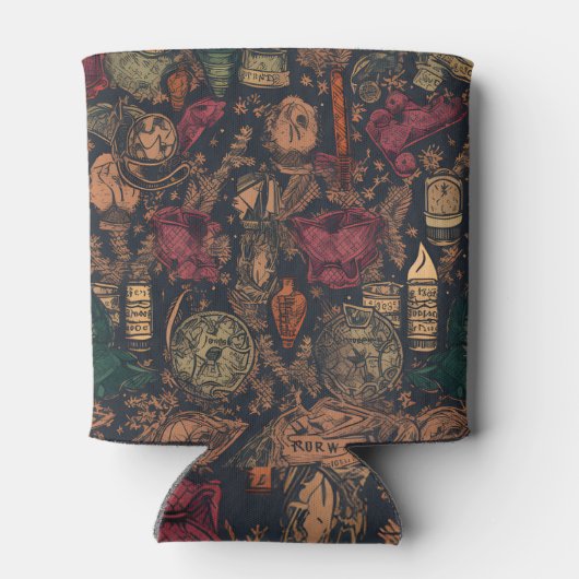 Harry potter naadloos patroon blikjeskoeler (Achterkant)