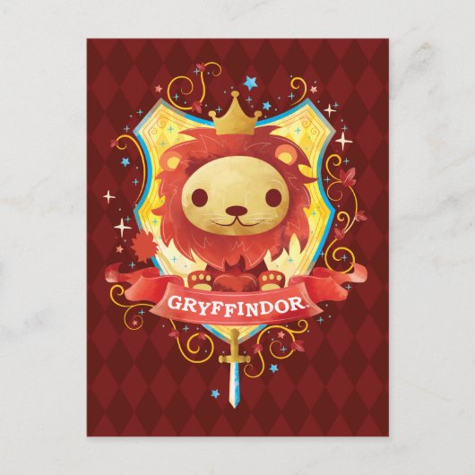 Harry Potter | Oplopende GRYFFINDOR™ Crest Briefkaart (Voorkant)
