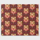 Harry Potter | Oplopende GRYFFINDOR™ Crest Cadeaupapier (Vlak)