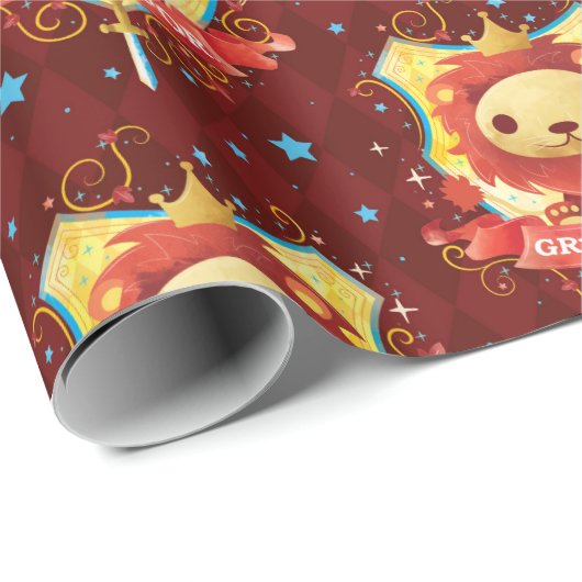 Harry Potter | Oplopende GRYFFINDOR™ Crest Cadeaupapier (Rol Hoek)