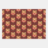 Harry Potter | Oplopende GRYFFINDOR™ Crest Inpakpapier Vel (Voorkant 2)