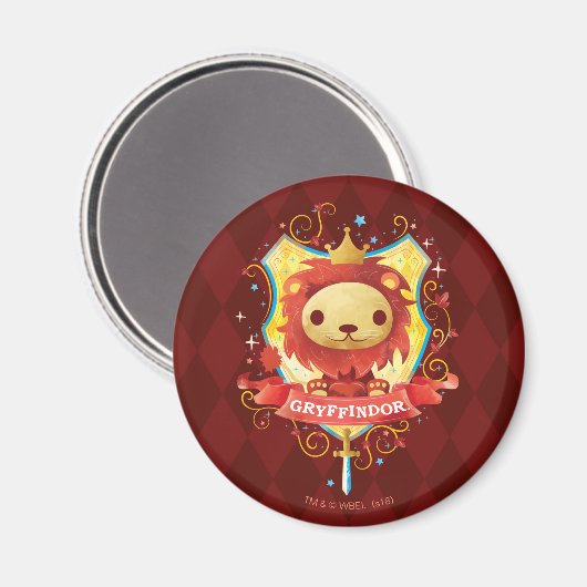 Harry Potter | Oplopende GRYFFINDOR™ Crest Magneet (Voorkant / Achterkant)