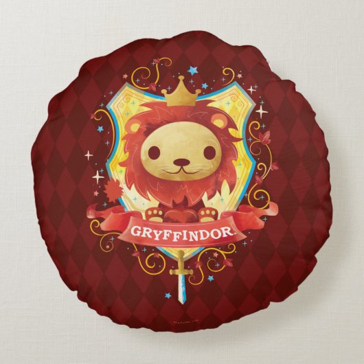 Harry Potter | Oplopende GRYFFINDOR™ Crest Rond Kussen (Achterkant)