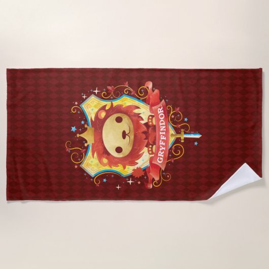 Harry Potter | Oplopende GRYFFINDOR™ Crest Strandlaken (Voorkant)