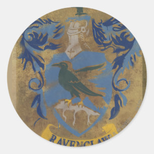 Harry Potter Ouderwetse Ravenclaw-schildering Ronde Sticker