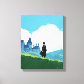 HARRY POTTER™ over het HOGWARTS™ Castle Canvas Afdruk (Voorkant)