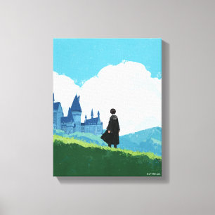 HARRY POTTER™ over het HOGWARTS™ Castle Canvas Afdruk