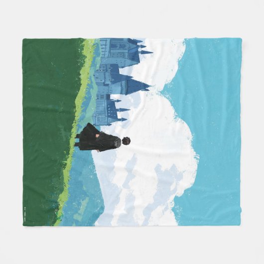 HARRY POTTER™ over het HOGWARTS™ Castle Fleece Deken (Voorkant (Horizontaal))
