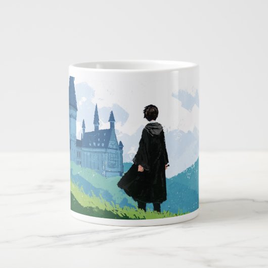 HARRY POTTER™ over het HOGWARTS™ Castle Grote Koffiekop (Voorkant)