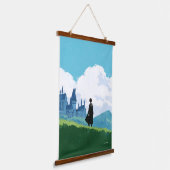HARRY POTTER™ over het HOGWARTS™ Castle Hangend Wandkleed (Gebogen)