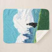 HARRY POTTER™ over het HOGWARTS™ Castle Sherpa Deken (Voorkant (horizontaal))