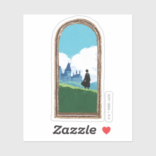 HARRY POTTER™ over het HOGWARTS™ Castle Sticker (Vel)