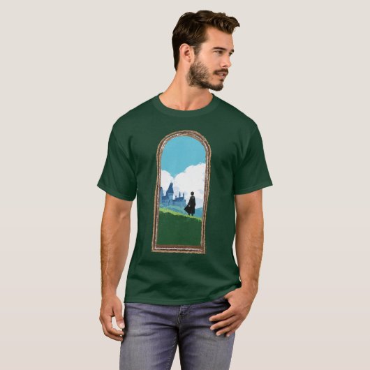 HARRY POTTER™ over het HOGWARTS™ Castle T-shirt (Voorkant volledig)