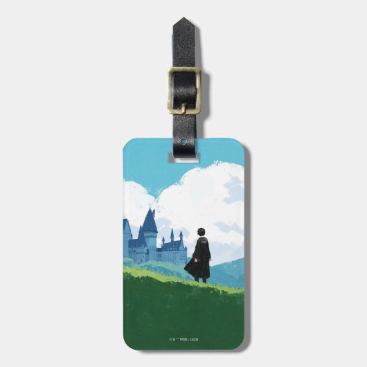 HARRY POTTER™ Overzicht over HOGWARTS™ Kasteel Bagagelabel (Voorkant verticaal)