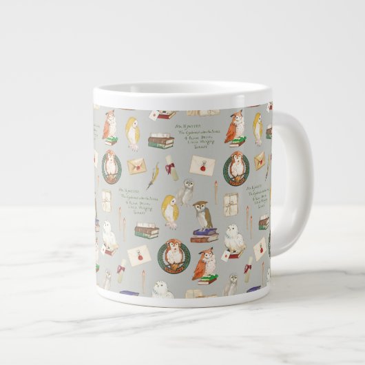 HARRY POTTER™ | Owl Letter Patroon Grote Koffiekop (Voorkant rechts)