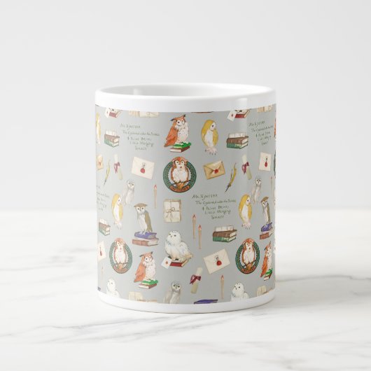HARRY POTTER™ | Owl Letter Patroon Grote Koffiekop (Voorkant)