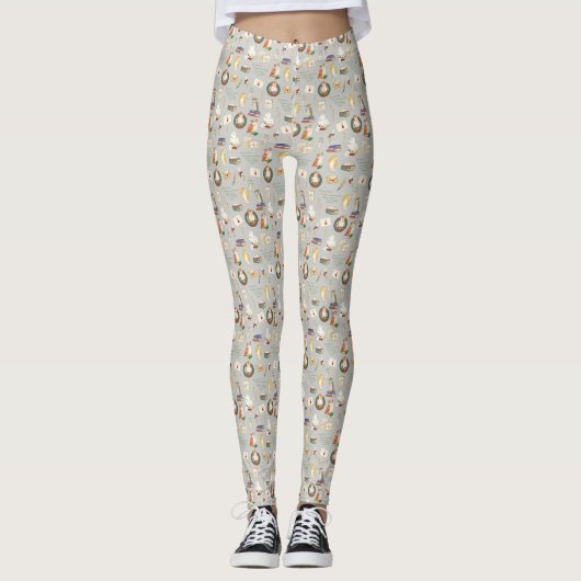 HARRY POTTER™ | Owl Letter Patroon Leggings (Voorkant)