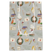 HARRY POTTER™ | Owl Letter Patroon Medium Cadeauzakje (Achterkant)