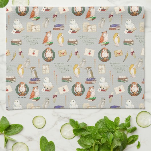 HARRY POTTER™ | Owl Letter Patroon Theedoek (Gevouwen)