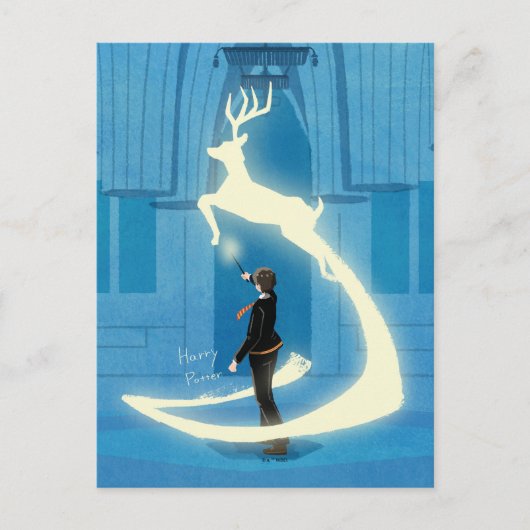 HARRY POTTER™ Patronus Schilderen Briefkaart (Voorkant)