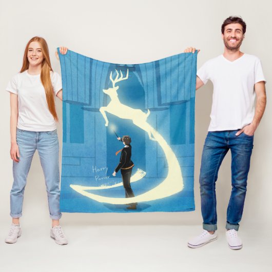 HARRY POTTER™ Patronus Schilderen Fleece Deken (In situ)