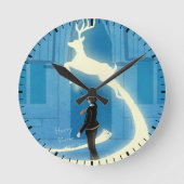 HARRY POTTER™ Patronus Schildering Ronde Klok (Voorkant)