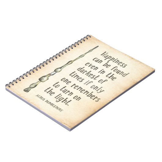 Harry Potter Perkamentus citeert spiraalvormig not Notitieboek (Linkerzijde)