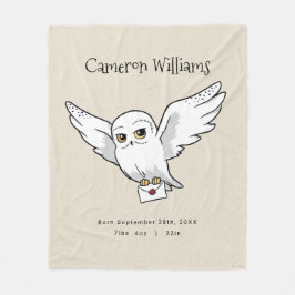Harry Potter | Personalized Hedwig Fleece Deken