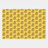 Harry Potter | Pictogram Hufflepuff-badger Inpakpapier Vel (Voorkant 3)