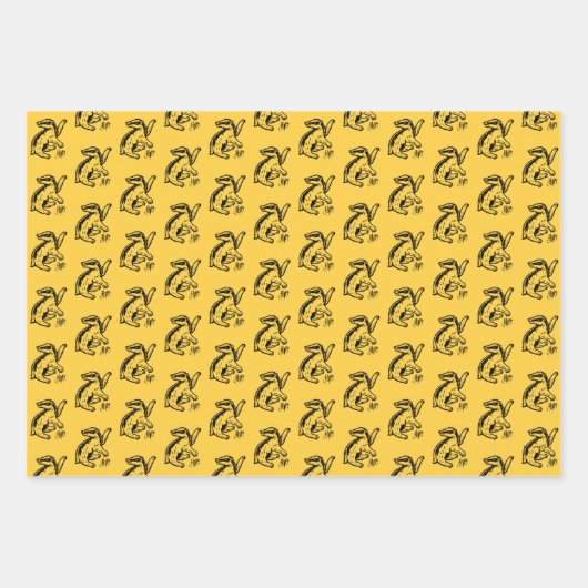 Harry Potter | Pictogram Hufflepuff-badger Inpakpapier Vel (Voorkant 2)