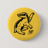 Harry Potter | Pictogram Hufflepuff-badger Ronde Button 5,7 Cm (Voorkant)