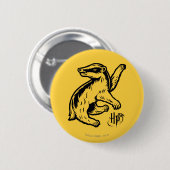 Harry Potter | Pictogram Hufflepuff-badger Ronde Button 5,7 Cm (Voorkant /achterkant)