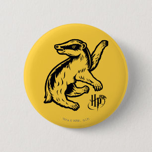Harry Potter   Pictogram Hufflepuff-badger Ronde Button 5,7 Cm