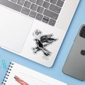 Harry Potter | Pictogram Ravenclaw Eagle Sticker (Laptop met iPhone)