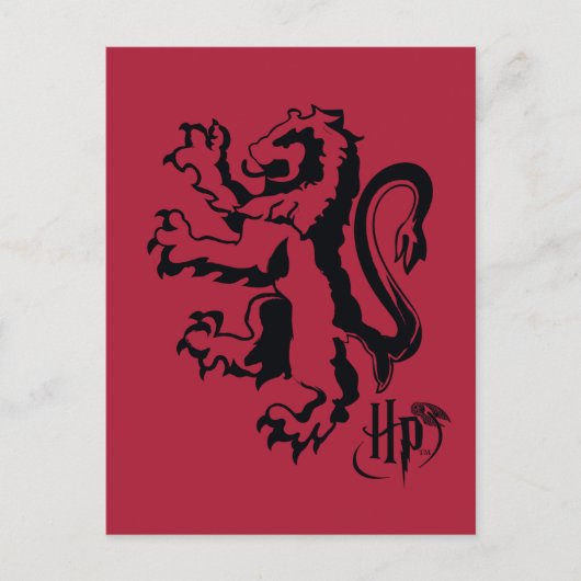 Harry Potter| Pictogram van Gryffindor Lion Briefkaart (Voorkant)