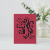 Harry Potter| Pictogram van Gryffindor Lion Briefkaart (Staand voorkant)