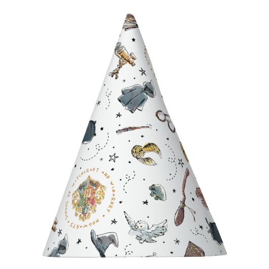 HARRY POTTER™-pictogrammen Feesthoedjes (Rechts)