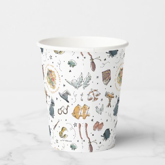 HARRY POTTER™-pictogrammen Papieren Bekers (Rechts)