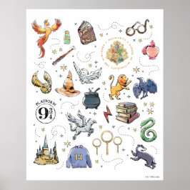 HARRY POTTER™-pictogrammen Poster