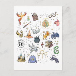 HARRY POTTER™-pictogrammen T Briefkaart