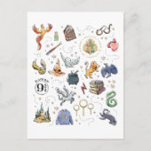 HARRY POTTER™-pictogrammen T Briefkaart (Voorkant)