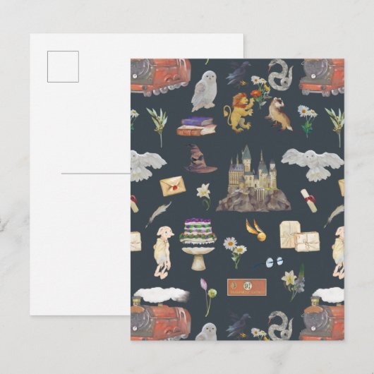 HARRY POTTER™ | Pictogrampatroon Briefkaart (Voorkant / Achterkant)