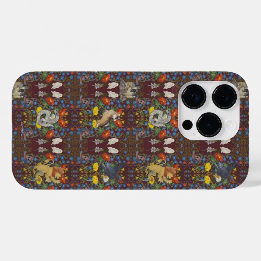 HARRY POTTER™ | Pictogrampatroon Waterverf Burgund Case-Mate iPhone Case (Achterkant (horizontaal))