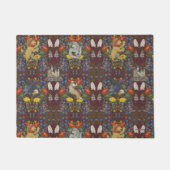 HARRY POTTER™ | Pictogrampatroon Waterverf Burgund Deurmat (Voorkant)