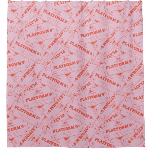 HARRY POTTER™ | Platforn 9 3/4 Tickets Douchegordijn (Voorkant)