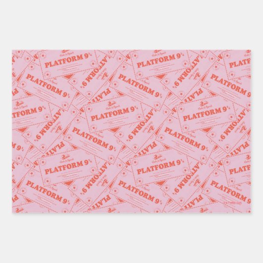 HARRY POTTER™ | Platforn 9 3/4 Tickets Inpakpapier Vel (Voorkant)