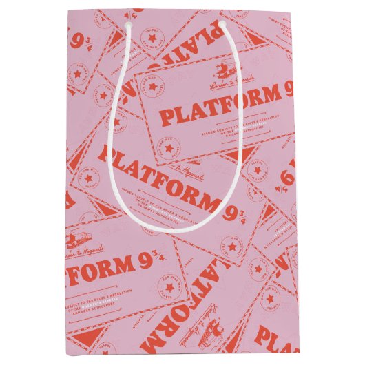 HARRY POTTER™ | Platforn 9 3/4 Tickets Medium Cadeauzakje (Voorkant)