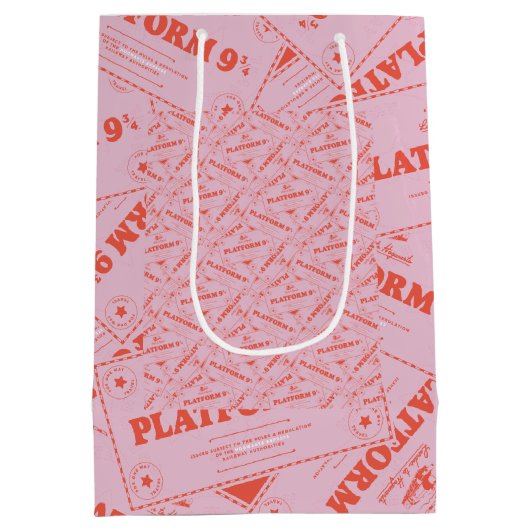 HARRY POTTER™ | Platforn 9 3/4 Tickets Medium Cadeauzakje (Achterkant)